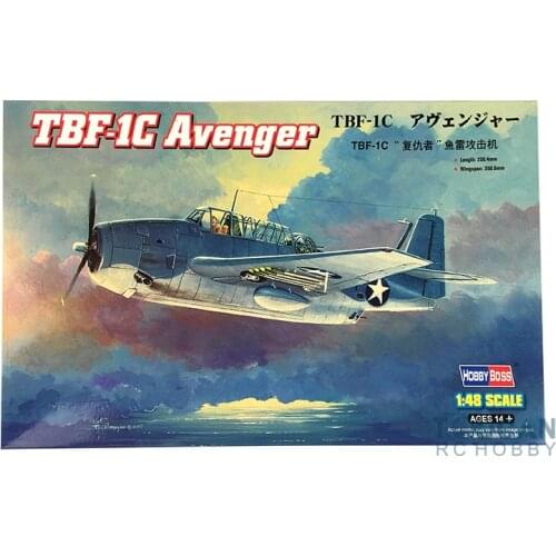Trumpeter 80314 1/48 US TBF-1C Avenger Torpedo Bomber Attack Plane Static Model TH05859-SMT2