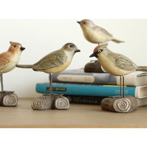 American country Home Furnishing ornament crafts ornaments creative gift bird stump study the living room decoration