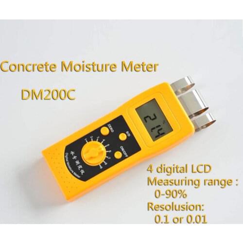 High Performance Wall Surface Moisture Meter Digital Moisture Analyzer For Floor Concrete Gypsum Board Marble DM200C