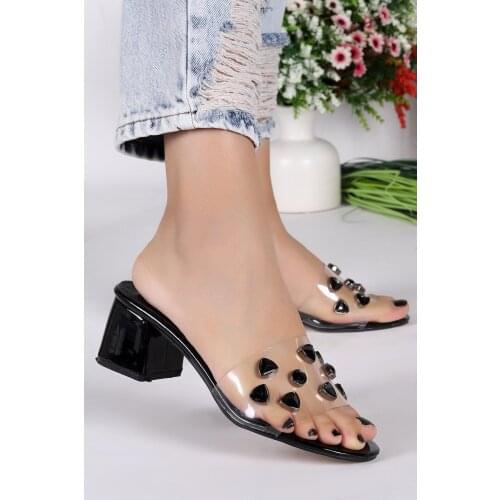 Woggo Pnt 318007 Japanned Leather Daily 5 Cm Heel Women Slippers