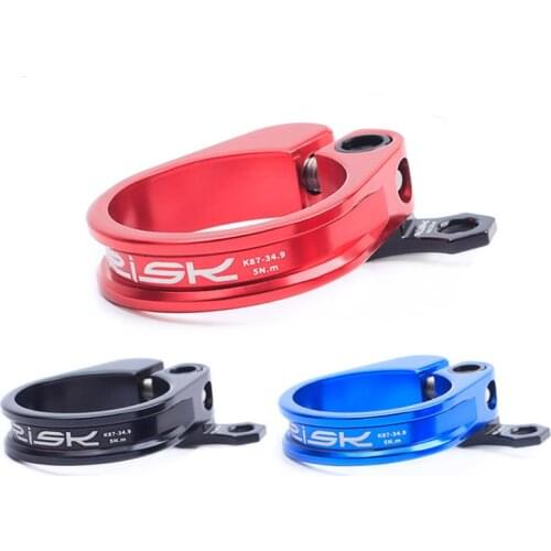 Bicycle Seatposts Clamps 31.8mm / 34.9mm Aluminum alloy MTB Clip Seat Post Clamp Mountain Bikes Accessories