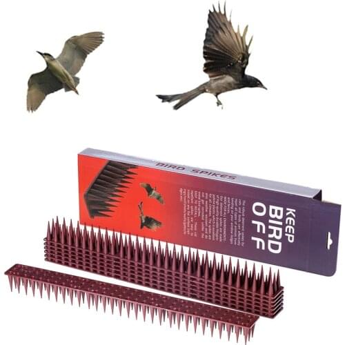 12Pcs 43CM Spikes Bird Cat Bird Dogs Mosquito Repellent Plastic Strips Spikes Keep Bird Off Harmless To Animal