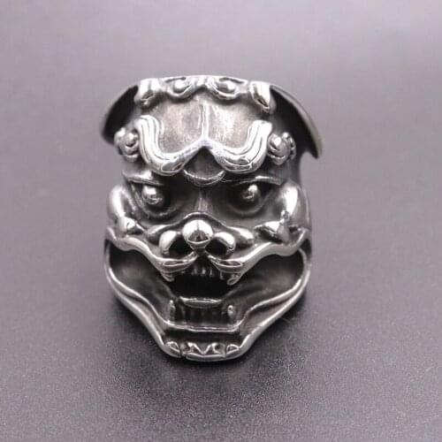 2019 top selling Antique color chinese style unicron rings for men women rock roll stainless steel biker men jewelry rings