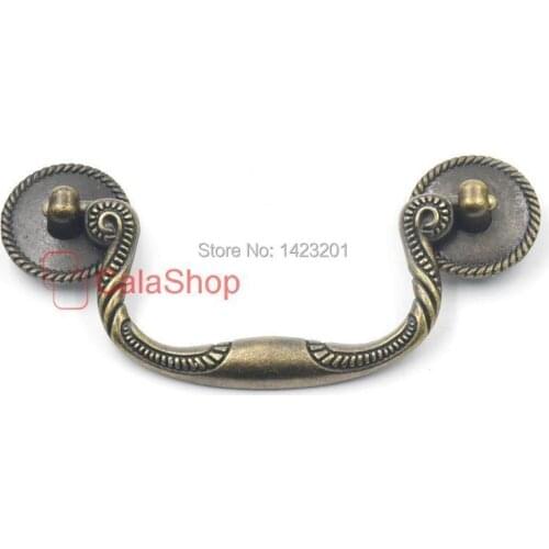 5 Pcs / Lot 127mm x 50mm Antique Brass Furniture Cabinet Dresser Drawer Cupboard Jewelry Box Door Window Pull Handle Knob
