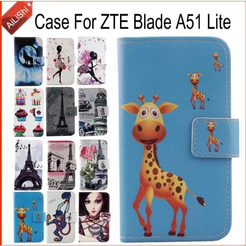 AiLiShi Case For ZTE Blade A51 Lite Luxury Flip PU Painted Leather Case ZTE Exclusive 100% Special Phone Cover Skin+Tracking