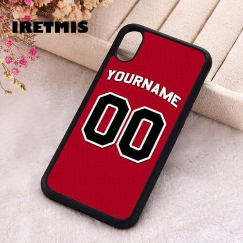 Iretmis 5 5S SE phone cover cases for iphone 6 6S 7 8 Plus X Xs Max XR 11 12 MINI Pro Silicone Customizable Sports Jersey Design
