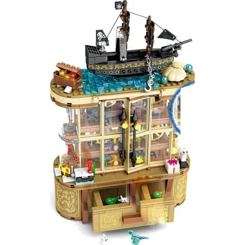 Disney 627pcs Toy Cabinet Story 4 Mini Iron Man Thor Figures Building Blocks Bricks Movie Toys For Children gift