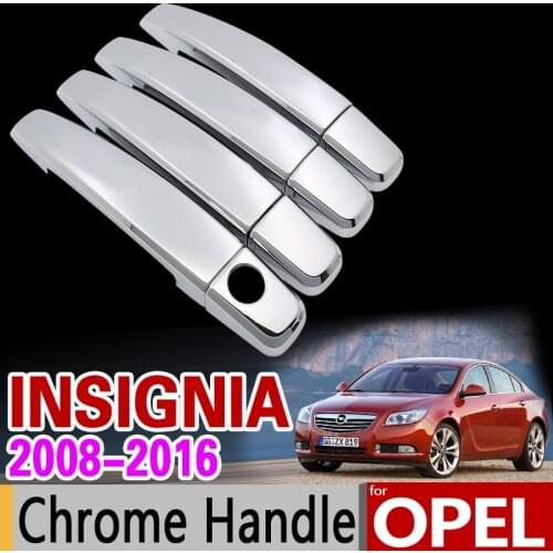 For Opel Insignia 2008-2016 Chrome Handle Cover Trim Set Vauxhall Holden Buick Regal 2009 2013 OPC Car Accessories Car Styling