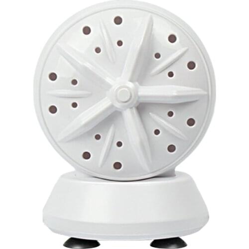 Dropshipping 2in1 Ultrasonic Washing Machine Twin Turbo Bubble Washer Usb Rechargeable Mini Washing Machine Hot Sale