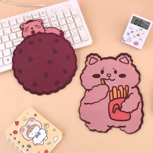 1 Pc Lovely Animal Mouse Pad Kawaii Bear Desk Mat Pads Waterproof Office Decoration Cup Mat Antislip Girls Boys Cute Stationary