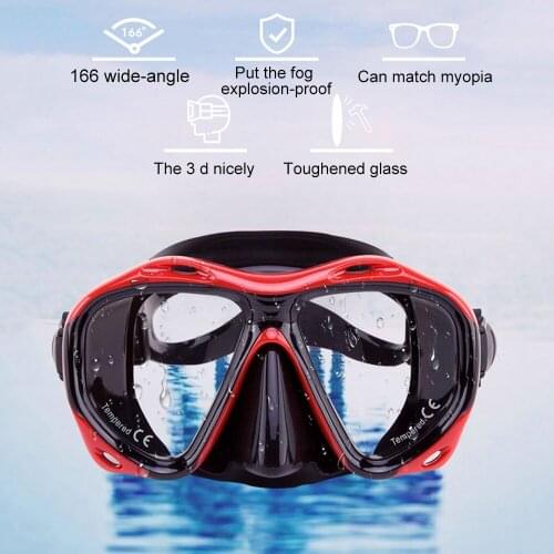 Scuba Diving Mask Goggles Snorkel Set Women Men Dive Gear Mouthpiece Breath Tube