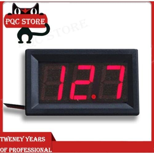 Mini Digital Voltmeter DC 4.5V to 30V Digital Voltmeter Voltage Panel Meter For 6V 12V 24V Electromobile Motorcycle Car 0.56