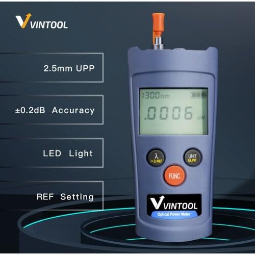 Mini Optical Fiber Tester -70~+6dBm 2.5mm Universal for FC/SC/ST Adapters Optical Power Meter 850/1300/1310/1490/1550/1625nm