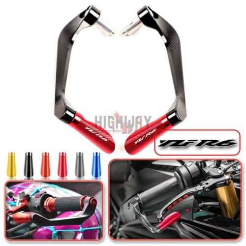 Motorcycle 7/8'' CNC Handlebar Grips Guard Brake Clutch Levers Guards Protector For YAMAHA YZF R6 YZF-R6