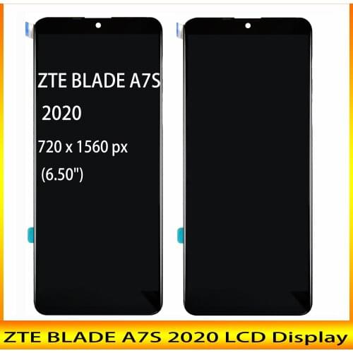Original LCD 6.50" For ZTE BLADE A7S 2020 LCD Display Touch Screen Digitizer Assembly LCD Display