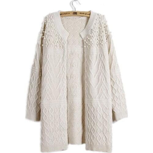 2021 Autumn Europe US Long Loose Sweaters Cardigan Coat Twist Slim long-sleeved Sweater Women Jackets Clothing Vestidos MMY118