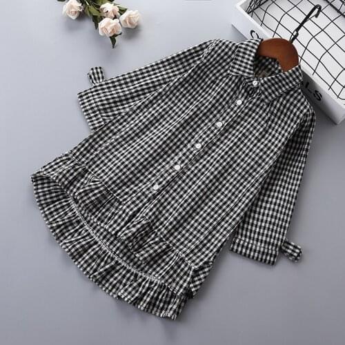 2-6 years High quality girl dress 2021 new spring fashion England Style plaid pattern kid children girl clothing princess dress