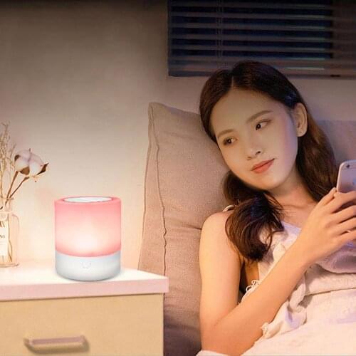 Night Light Rechargeble LEDs Table Bedside Nursing Lamp 7 Colors Light Adjustable Drop shipping