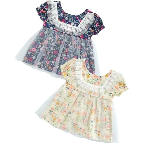 Newborn Dress Infant Baby Clothes Dress For Girl Clothing Princess Party Casual Floral Mesh Dresses Baby Summer Cute