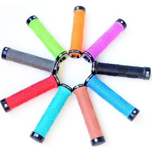 FIFTY-FIFTY Dual Lock-on Bike Grips BMX Road Mountain Bike Handles Anti-Skid Silica Gel Bike Handlebar Grip