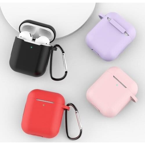 Hot Silicone airpods case For Apple Airpods 1/2 Cover Protective Earphone Case for airpods 2/1 Cover Headphones case