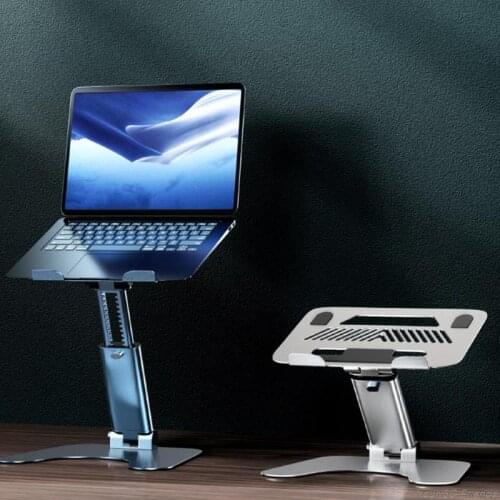 Foldable Laptop Stand Adjustable Aluminum Alloy Notebook Bracket for 10-18 Inch Portable Notebook PC Cooling S07 21 Dropship