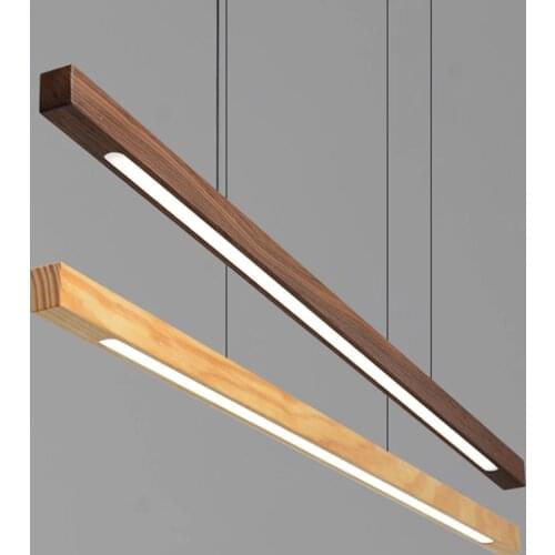 Modern Led Pendant Lights Minimalist Wood Hanglamp For Bedroom Dining Room Study Nordic Decor Office Bar Luminaire Suspension