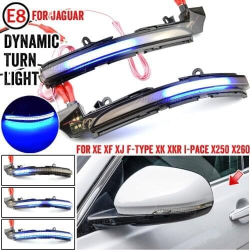 For jaguar XE XF XFL XEL F-pace I-pace E-pace Led rear view mirror cover lamp side turn signal daytime running lights
