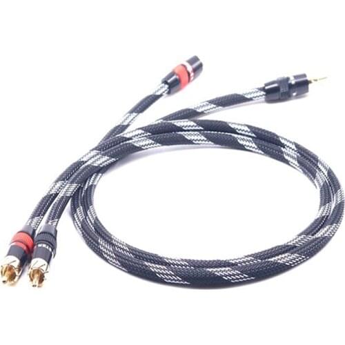 High Quality Hifi audio Interconnect cable Gold-plated 2RCA Cable High Quality HIFI RCA Male to Male Audio Cable