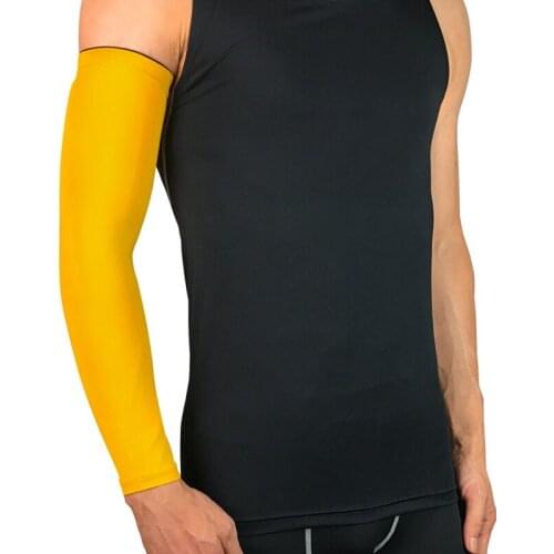 1pc Arm Sleeve Long Breathable Sunshade Protective Hand Elbow Protection Cover Mens Sportswear Fitness Gym