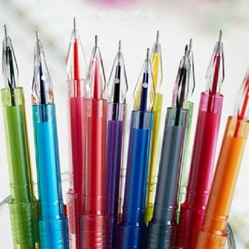 12 Pcs/lot Cute School Office Supplies Stationery Small Fresh Candy Color Diamond Colored Gel Pens
