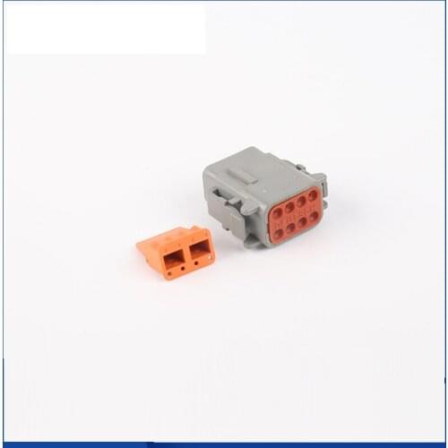 20 Sets 8Pin Wire Connector Gray Waterproof Male Auto Plug DTM04-8S