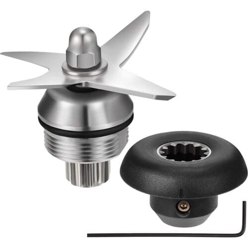 3 Pcs Blender Blade Assembly 6 Blade Wet Dry Ice Blade Assembly With Socket Wrench Drive Socket Kit Replacement Parts