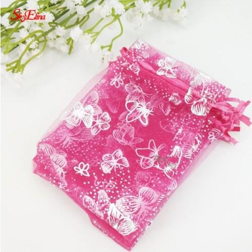 50pcs/lot 7x9,9x12,11x16CM Drawable Organza Bags Wedding Christmas Gift Bags Jewelry Packaging Bags &Sachet Pouches 5zSH329-331