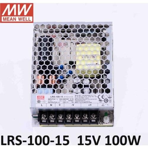 Meanwell industrial transformer 7A 15V 100W Switching Power Supply Driver for LED Strip AC 86-256V Input to DC 15V free shipping