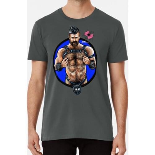 Bullethole Leather Daddy : Harness The Power T Shirt Gay Gay Interest Musclebear Muscle Bear Bubblebutt