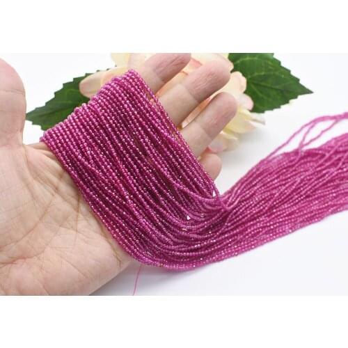 3 strands 2-3mm Natural Faceted Rose cats eye Round stone beads For DIY Bracelet Necklace Jewelry Making Strand 15"