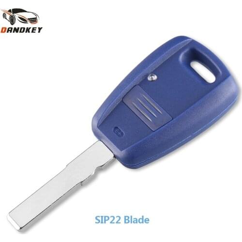 Dandkey Key Shell SIP22/GT15R Blade Car Key Cover 1 Button Remote Key For Fiat Car Key Case Transponder Replacement key shell