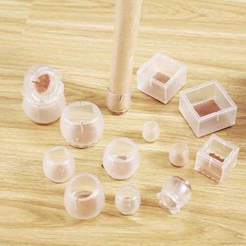 Furniture Leg Protection Cover Table And Chair Foot Pad Anti-Slip Table Legs Cap Rectangle Square Round Feet Pads Protector New