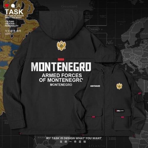 Montenegro MNE Crna Gora Montenegrin ME men jacket hooded Land Force logo army fan new casual coat Tactical top autumn clothes