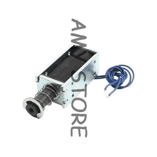 DC12V 500g Force 5mm Actuator 2-Wires Pull Push Solenoid Electromagnet