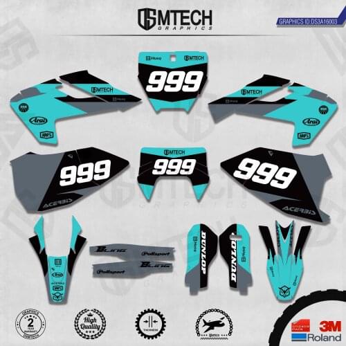 DSMTECH Customized Team Graphics Backgrounds Decals 3M Custom Stickers For TC FC TX FX FS 2016-2018 TE FE 2017-2019 003