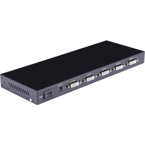 DVI Splitter 1 Input 4 Outputs Dual DVI-D Splitter Support Full HD 1080p 4K2K UHD EDID 3D Display Port 4xdvi-i Splitter dongle
