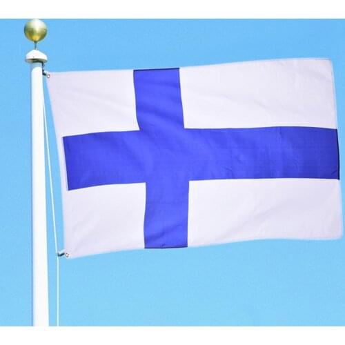 90 X 150cm Finland Finnish Flag Large Polyester Finnish National Banner Finlander Indoor Outdoor Home Decor NN011