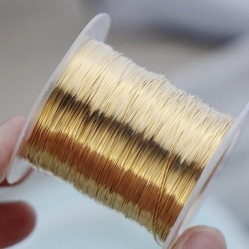 Icnway 1m A Lot Imported 14K Gold Filled Light Gold Semi-hard Wire DIY Handmade Jewelry Lettering Accessories Winding