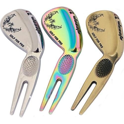 Golf Divot Repair Switchblade Tool Pitch Groove Cleaner Golf Pitchfork Golf Accessories