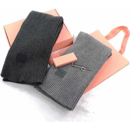 2020 AC studios Cashmere Shawl in Autumn and Winter Fashion Colored Chequered Scarf Warms Students Necks Thicker Shawls