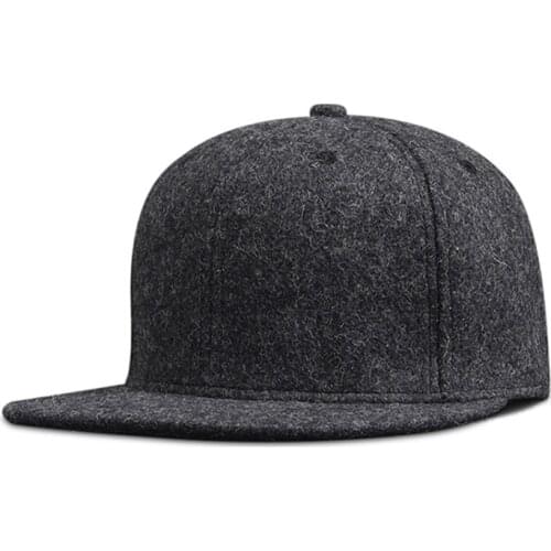 Woolen Cloth New Trucker York Fitted Closed Mens Women Hiphop Caps Hats NY Baseball Snapback Blank Solid Flat Visor Brim Era