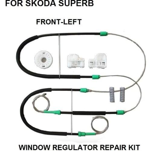 CAR ELECTRIC WINDOW REGULATOR REPAIR KIT FOR SKODA SUPERB WINDOW REGULATOR FRONT-LEFT SET 2001-2009