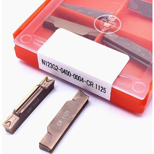 N123G2 0400 0004 CR1125/TF4225 CNC Milling Cutter Carbide Insert Turning Tool Groove Insert Cutting Tool Alloy N123G2